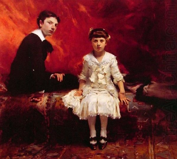 Portrait of edouard and Marie-Louise Pailleron, edouard Pailleron children, John Singer Sargent